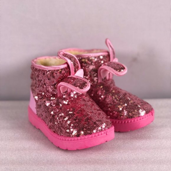 glitter winter boots